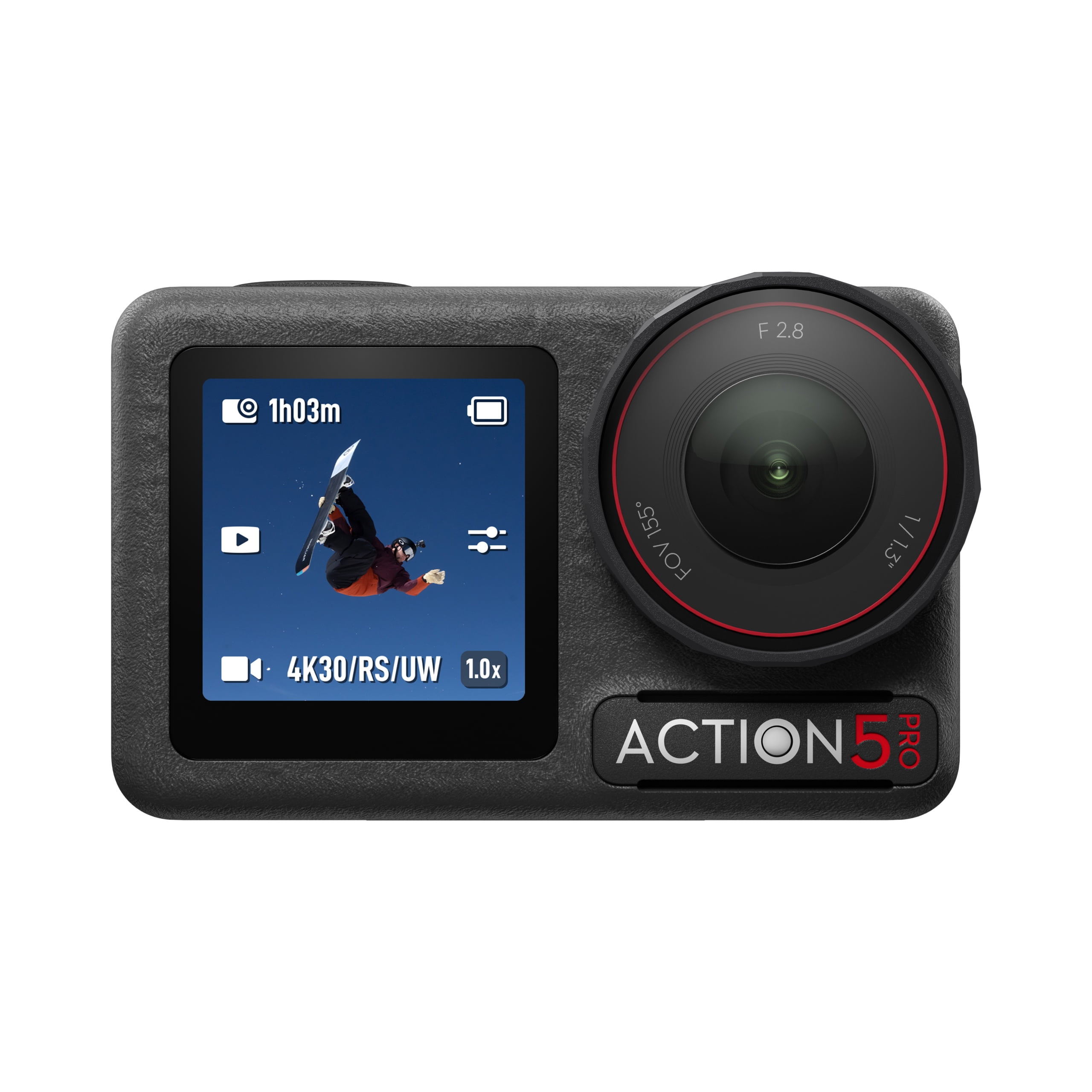 DJI Osmo Action 5 Pro Standard Combo - Action Camera Waterproof with 4K UHD Video, 1/1.3" Sensor, Dual Screens, Stabilization, For Vlogging, Sports & Travel + 64GB Card & 50 Piece Accessory Kit