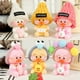 thumbnail image 1 of New Arrival Cute Duck Keychain Kawaii Cafe Mimi plush toy Duck Action Figure Keychain Bags Decor Toy Children Gifts heqiyong LED, 1 of 2
