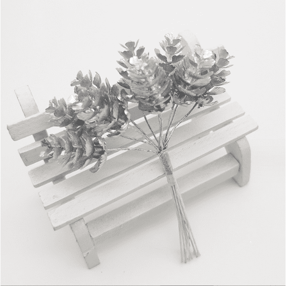 NAMZI 12pcs Pine Cones Artificial Flowers, Fake flowers, Flores Artificiales Para, Wedding Decor