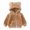 Khaki, variant on Cozy Kids Fleece Hooded Zip Up Jacket, Warm Toddler Outerwear