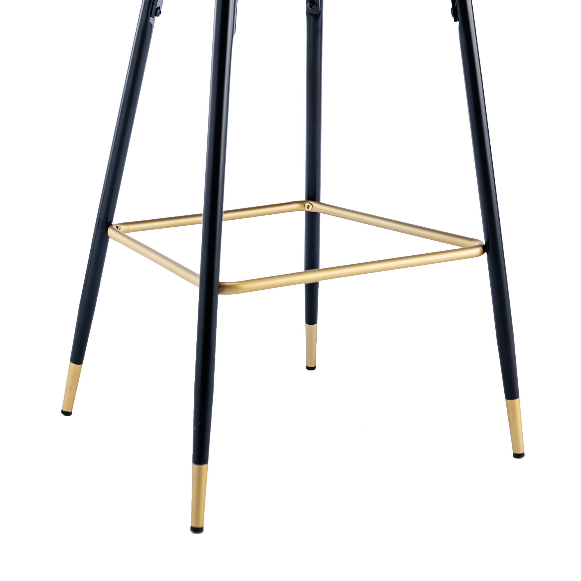 Resenkos Bar Stools Set of 2,Modern Velvet Breakfast Dining Chairs with Back and Footrest(Emerald) Resenkos Bar Stools Set of 2,Modern Velvet Breakfast Dining Chairs with Back and Footrest(Emerald)
