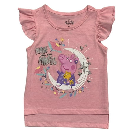 

Peppa Pig Toddler Girls Short Sleeve T-Shirt Sizes 2T-4T
