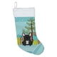 thumbnail image 1 of Caroline's Treasures - Calcetín negro de Bulldog francés con árbol de Navidad feliz, grande, multicolor Caroline's Treasures BB4139CS, 1 of 1