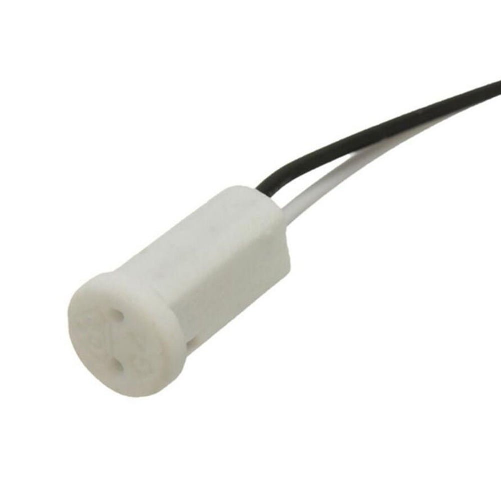 G4 Base Holder Ceramic Wire Adapter Halogen Socket Connector for LED Bulb Lamp 