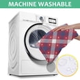 thumbnail image 6 of Red Blue White Star Plaid Checkered Pattern Square Tablecloth,Waterproof Square Table Cover,Wipeable Spillproof Washable Table Cover for Home Kitchen Party Decor 60"x60"(152x152cm), 6 of 6