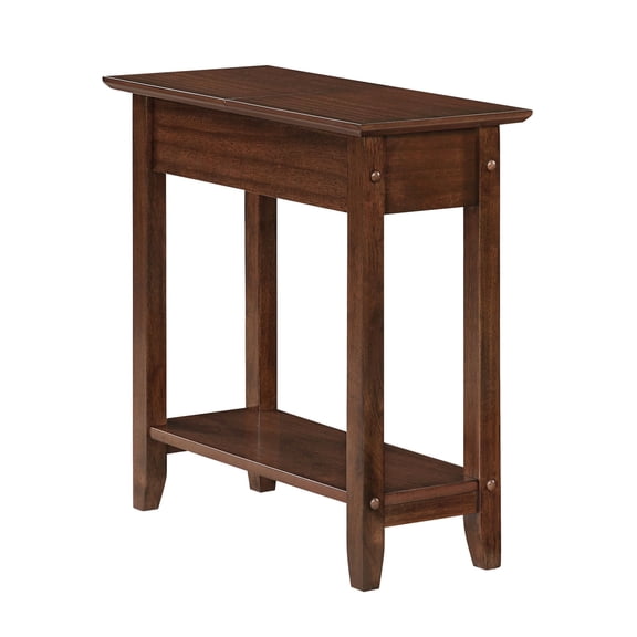 Kingfisher Lane Flip Top End Table - Espresso