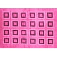 thumbnail image 1 of Ahgly Company Indoor Rectangle Abstract Pink Modern Area Rugs, 2' x 5', 1 of 4
