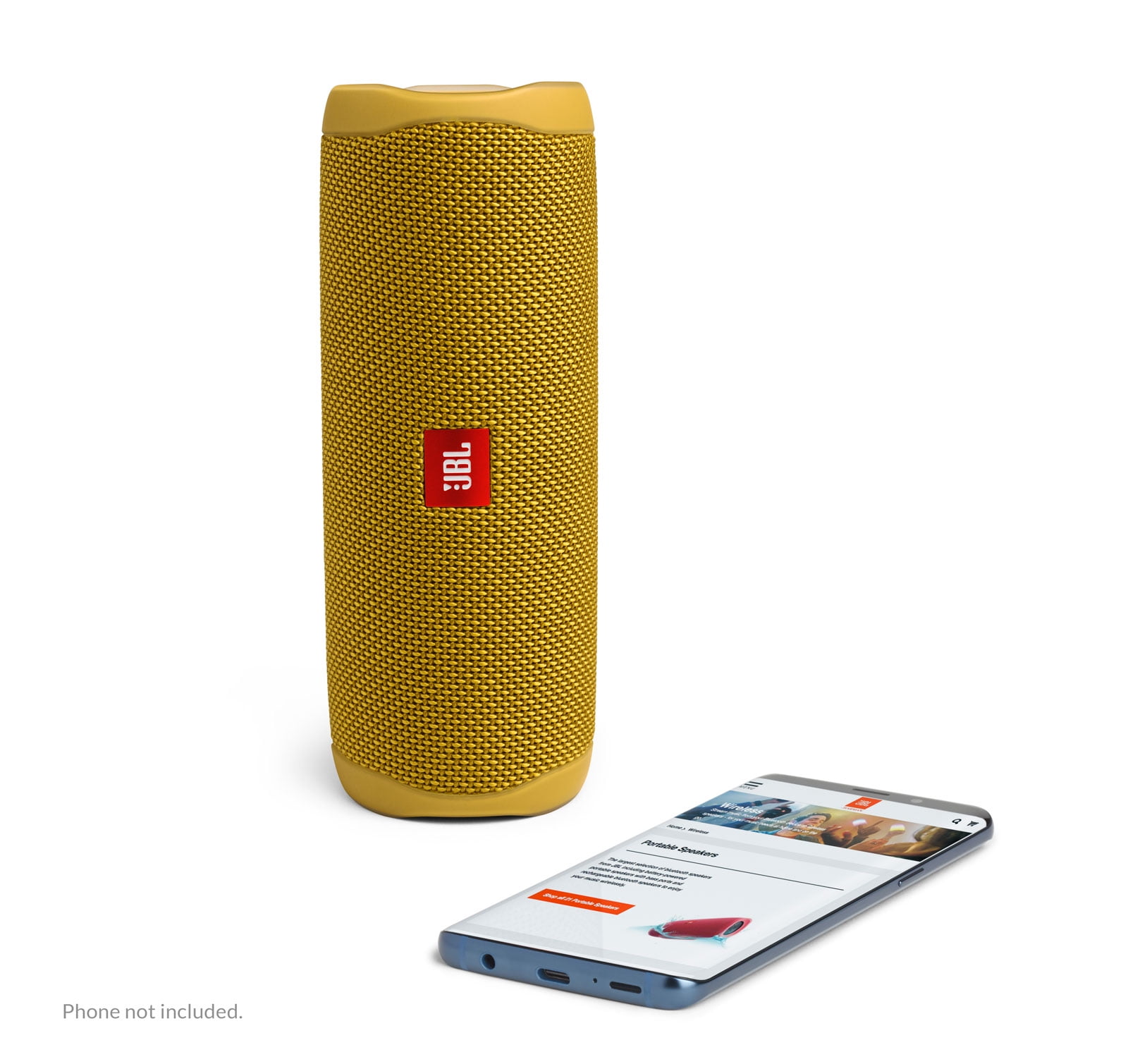JBL Flip 5 Portable Wireless Bluetooth Speaker, Loud Bass, OntheGo, Waterproof, Mustard Yellow  (图5)