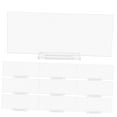 thumbnail image 4 of NUOLUX 10 Cards 10 Bases Acrylic Place Card Tabletop Card Sign For Event Decorations Square Transparent, 4 of 8