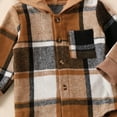 thumbnail image 6 of MEZZALL Toddler Boys Girls Winter Long Sleeve Plaid Prints Tops Pants 2PCS Outfits Clothes Set Trendy Dailywear, Brown, 2-3 Years, 6 of 7