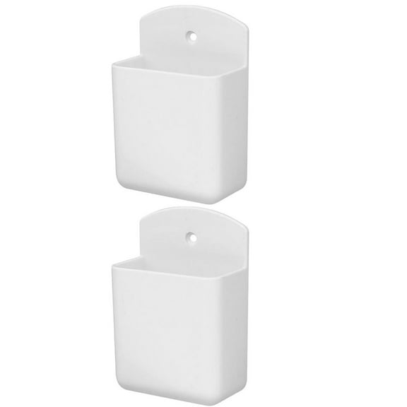 2Pcs Wall-mounted Storage Box Remote Controller Organizer Multi-use Remote Controller Box