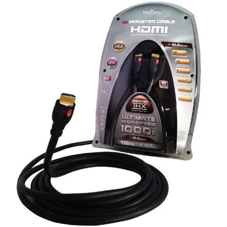 Monster THX Certified 1000HDX High Speed HDMI Cable (16 (Best Monster Hdmi Cable)