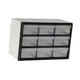 thumbnail image 4 of Organizador de cajones para guardar cosas, contenedor con compartimentos, caja de herramientas para baño, garaje, organización para tuercas, cuentas, 9 cajones, 4 of 8