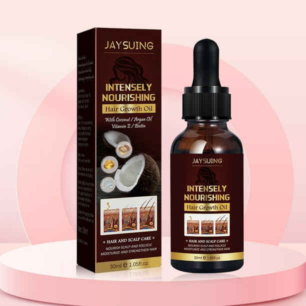 Aceite esencial para el cabello de coco de 30 ml aceite anticaída de uso diario para hombres y mujeres cuidado