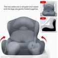 thumbnail image 6 of INSMART Ergonomic Seat Cushion with Lumbar Support - Memory Foam Pillow with Ice Silk Cover for Office Chair, Car, Wheelchair (14.17x12.99x14.96in, Dark Gray), 6 of 8