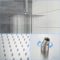 thumbnail image 6 of Rain Fixed Shower Head (12 Inch Square, Brushed Nickel), 6 of 7
