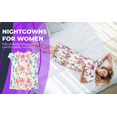 thumbnail image 2 of JEFFRICO Womens Nightgowns Sleepwear Soft Pajama Dress Nightshirts, 2 of 9