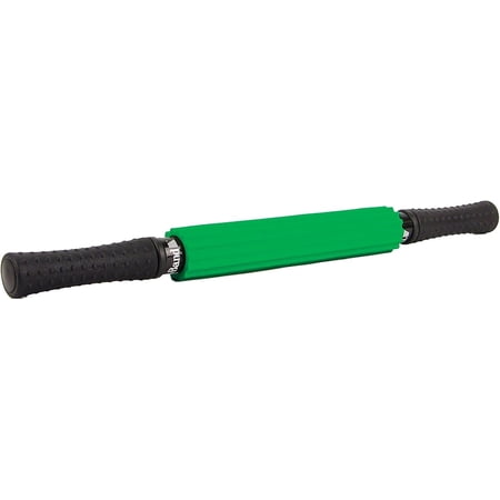 THERABAND Roller Massager+ Trigger Point Release Self-Myofascial Release Deep Tissue Massage Roller Relieve Muscle Soreness Foam Roller Alternative