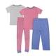 thumbnail image 3 of Set de Pijama 4 Piezas en Algodón Hipoalergénico Playeras Manga Corta, Pantalón y Pantalón Capri Baby Creysi  Rosa 2 Años, 3 of 3