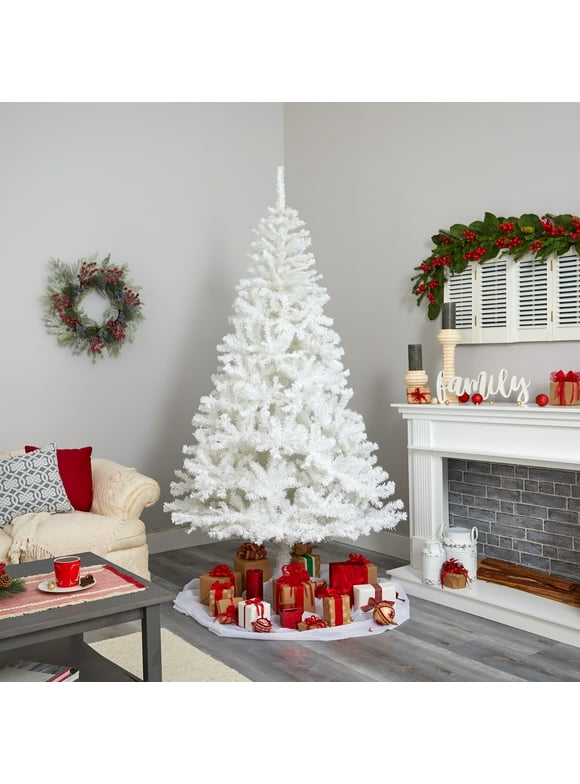 White Christmas Trees