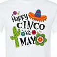 thumbnail image 4 of Inktastic Happy Cinco De Mayo Sombrero, Cactus, Flowers T-Shirt, 4 of 5