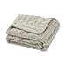 thumbnail image 3 of Home Soft Things Derby Double Sided Faux Fur Throw, 60" x 80", Light Gray, 3 of 4