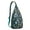 Blue-green, variant on Vintage Cat Print Sling Backpack – Cute Watercolor Hand-Drawn Cat Crossbody Bag for Travel & Hiking