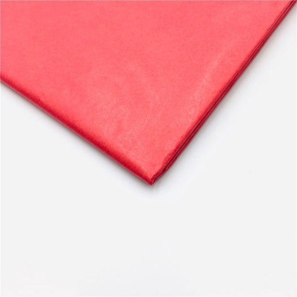 XmhyTop-A Papel de seda rojo para envolver regalos, 50 x 66 cm, 10 hojas para manualidades y decoración de embalajes.