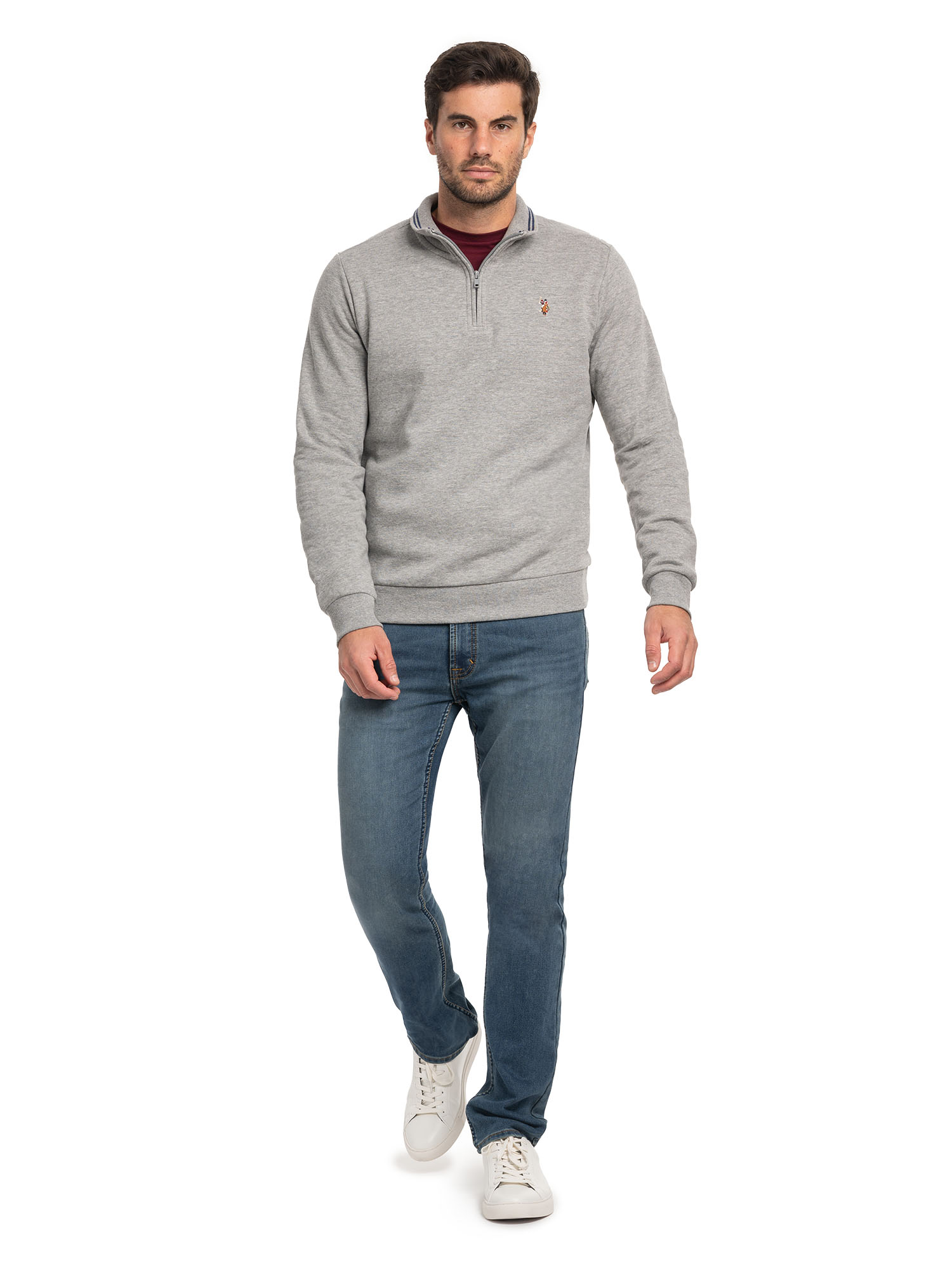 U.S. Polo Assn. Men's Fleece Quarter Zip Pullover