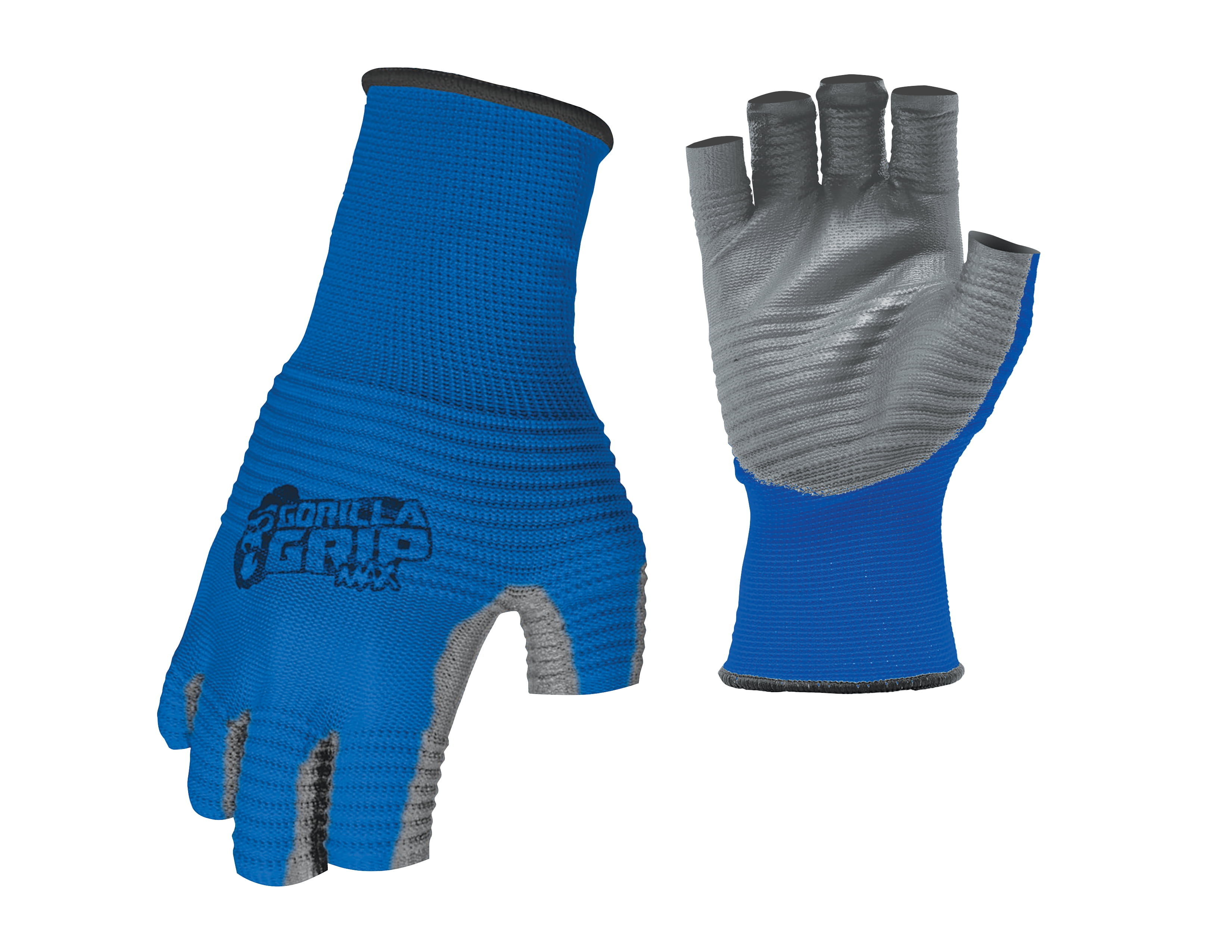 (2 pack) Gorilla Grip MAX Fingerless Glove No Slip Polymer Grip - One Size Fits Most, Model# 25820-26