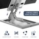 thumbnail image 2 of WEUVEB Soporte Ajustable Para Y Tableta De Metal Plegable Y Estable, 2 of 5