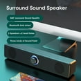 4D Surround Soundbar Wired and Wireless Bluetooth 5.0 Stereo Subwoofer