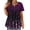 Purple Floral, variant on Plus Size Tops for Women Tunic Tops 2X Sequin Blouses Black Woman Within Tops Sparkly Pleated Babydoll Shinning Pullover Casual Spring Summer Tunics 2XL 18W 20W