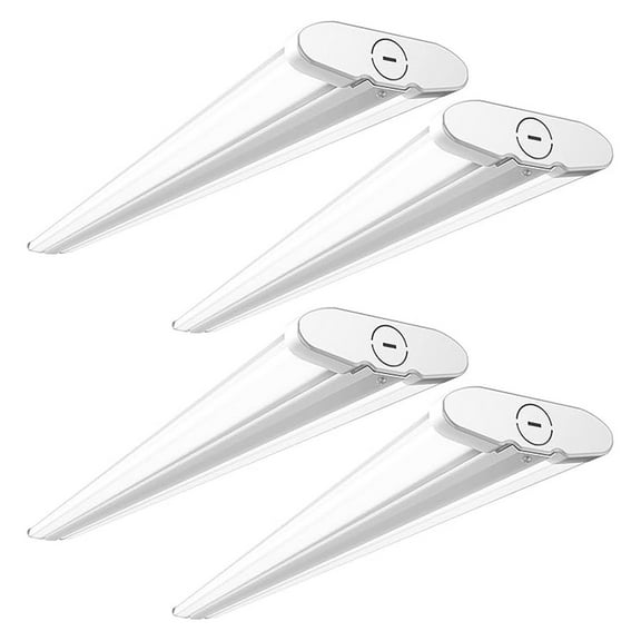 Sunco 4ft LED Shop Light, Hardwired Garage Lights for Workshop, , 8200 Lumens, Surface Mount, Selectable Features, 50W/60W/70W, 3000K/4000K/5000K ETL 4 Pack