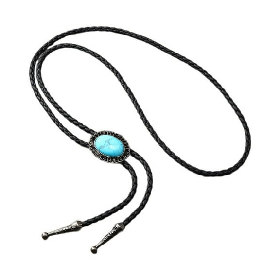 WINDLAND Mens American Bolo Tie Vintage Western Gem Stone Jewelry Cowboy Hat Necklace