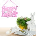 thumbnail image 4 of NSESSHome Happy Easter Wreath Decorations for Front Door Outdoor, 3D Wooden Easter Door Hanging Decor Flowers Egg Spring Wreaths with Happy Bunny Welcome Sign for Porch Wall Room Farmhouse, 4 of 5