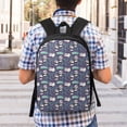 thumbnail image 5 of Disketp Bamboo Panda School Backpack, Lightweight Basic Middle School Bookbags 17 Inch Casual Daypack for Student College, Travel or Outdoor, 5 of 6