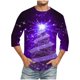 thumbnail image 1 of Camisas de Manga Larga para Hombres Imprimir Casual Cuello Redondo Blusa de Manga Corta, Camisas de Lino para Hombres, 1 of 1