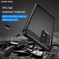 thumbnail image 3 of Samsung A53 5G case,Galaxy A53 5G case,with HD Screen Protector, Fashion Shock-Absorption Flexible TPU Bumper Soft Rubber Protective Case Cove for Samsung Galaxy A53 5G (Black Brushed TPU), 3 of 8