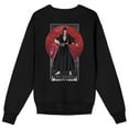 thumbnail image 3 of Bleach Renji & Snake Adult Black Crew Neck Long Sleeve Sweatshirt-Medium, 3 of 4