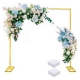 thumbnail image 1 of Arco de Globo para Boda Soporte de Fondo para Fiesta, Kit Aro Cuadrado Dorado para Decoración de Globos Marco Globos Flores, Base Arco Metal Desarmable para Ceremonia Jardín Evento Novia, 1 of 4