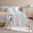 thumbnail image 2 of Throw Blanket for Couch Fall Leaf Yellow Soft Fleece Flannel Blankets Cozy Lightweight Blanket for Home Sofa Living Room Berry Leaf Branch Bed Throws 40" x 50", 2 of 9
