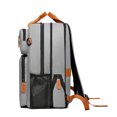 thumbnail image 3 of Graflsoa Vintage Style Expandable Laptop Backpack for Men - Water-Resistant, Durable, and Versatile with Multiple Compartments, Adjustable Straps, and Luggage Strap, Ideal for Work, Travel, and Daily, 3 of 7