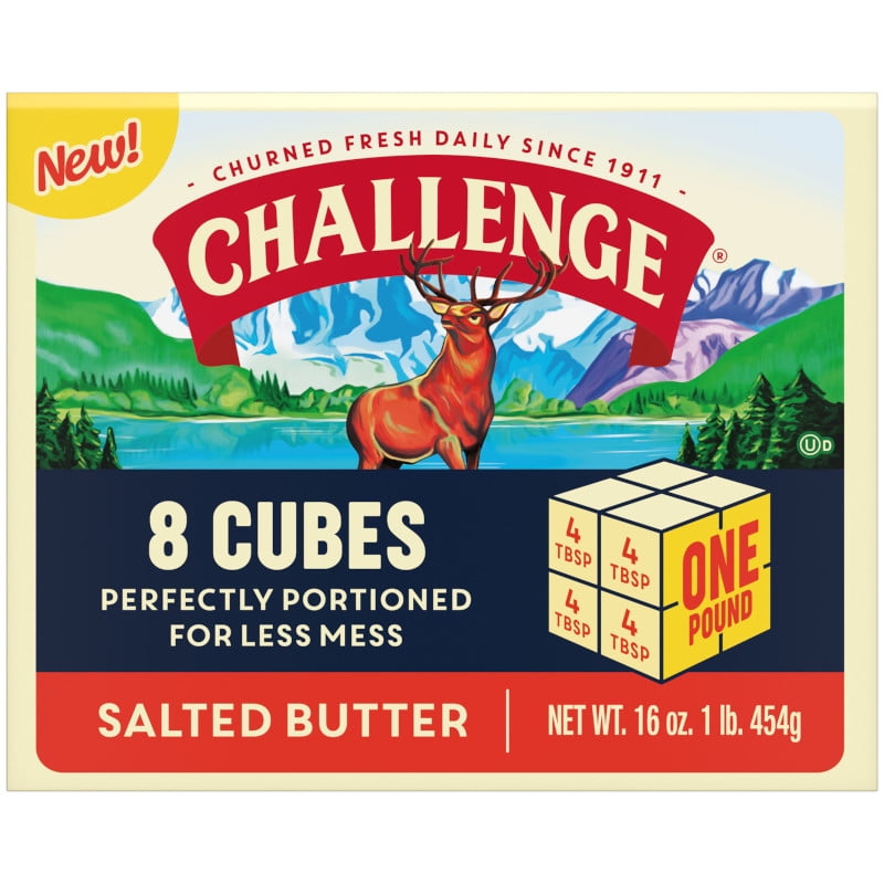 Challenge Salted Butter Cubes, 16 oz, 8 Cubes