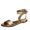 Gold, variant on Clearance VerPetridure Rhinestone Sequins Buckle Fish Mouth Flat Casual Low Heel Sandals Women's Sandals Summer Casual