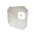 thumbnail image 5 of Royal Designs 10" Square Cut Corner Bell Lamp Shade Linen White, 5 of 5