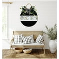 thumbnail image 5 of Bloom Where Your Are Planted Front Door Sign Funny Wreaths Hanging Wooden Plaque Decoration Round Rustic Wood Farmhouse Porch Decor for Home Front Door Decor, 11 x 11 Inch, 5 of 5