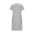 thumbnail image 3 of Women Nightgown Heart Print Tshirt Nightgowns Crew Neck Short Sleeve Sleep Shirt Womens Lounge Wear, 3 of 4