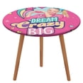 thumbnail image 1 of JOJO Siwa-theme Fitted Round Tablecloths Elastic Edged Table Covers Waterproof Table Cloth for Kitchen Holiday Party Tables Decor 120cm, 1 of 6