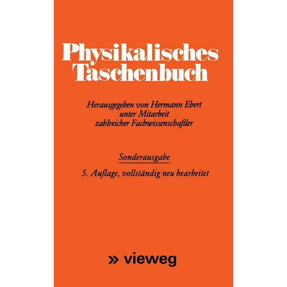 Physikalisches Taschenbuch, (Paperback)